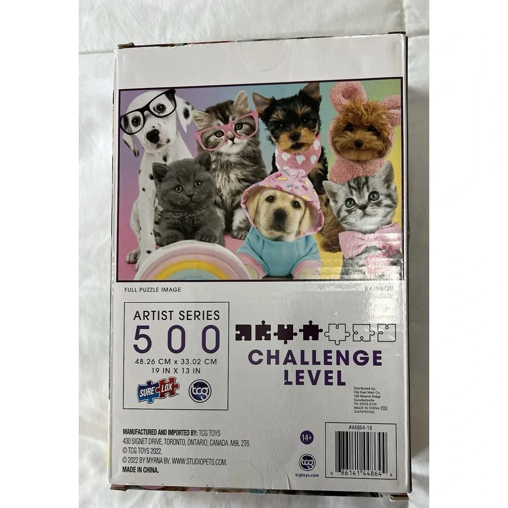 500‎ Piece TCG Artist Series Puzzle Kitten And Puppies
